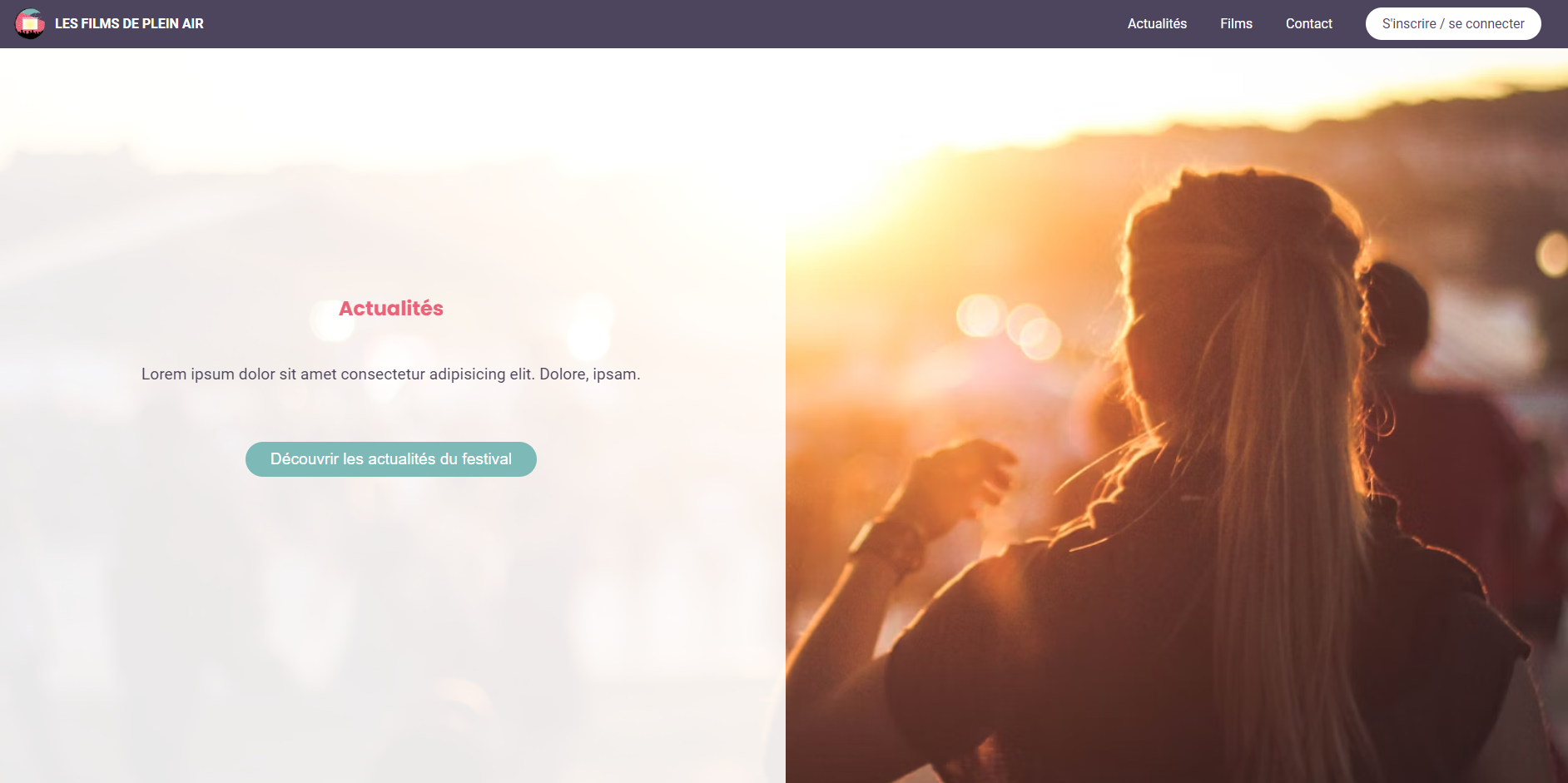 Outdoor film festival