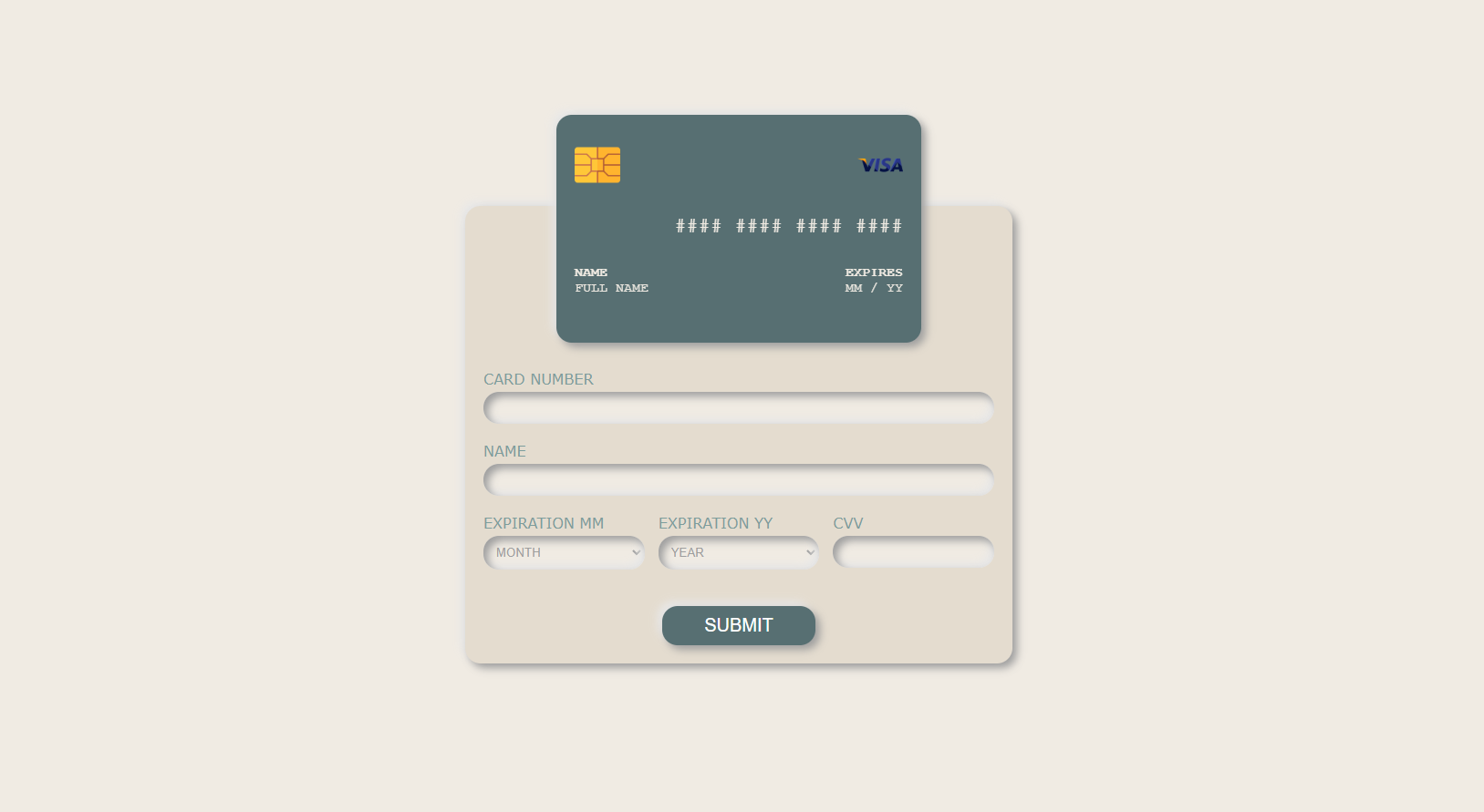 Payment Card Form