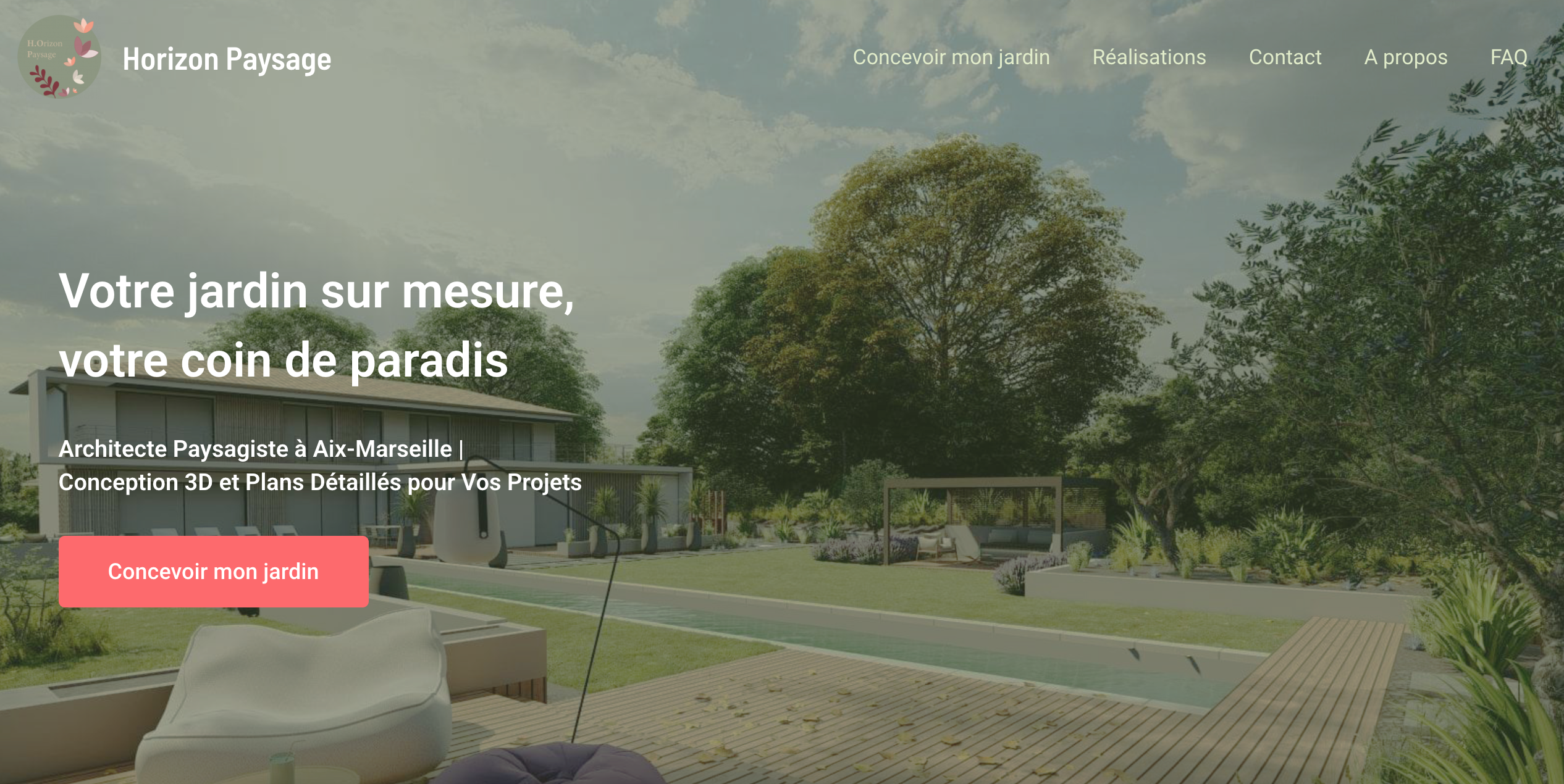 Site WordPress professionnel pour Horizon Paysage